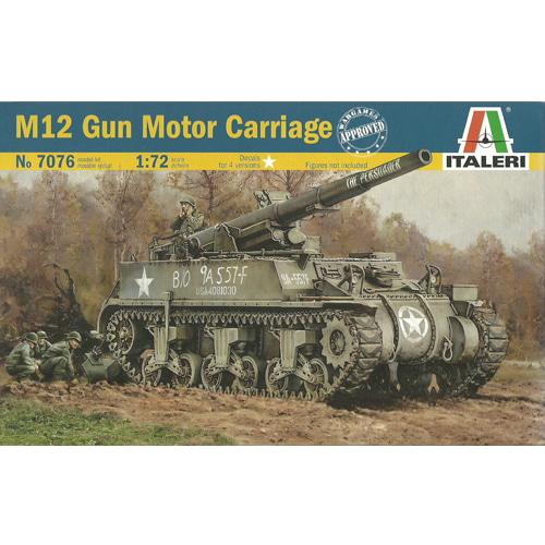 [ITALERI] 1/72 M12 155mm Gun Motor Carriage [07076]