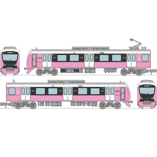 [TOMYTEC] 1/150 철도 콜렉션 시즈오카 Type A3000 (Pretty Pink) 2Car Set G [31084]