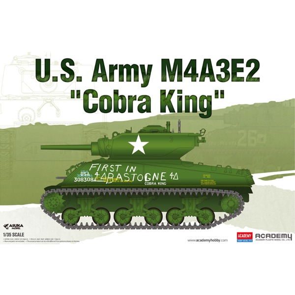 [아카데미] 1/35 미육군 M4A3E2 코브라 킹 [13527]