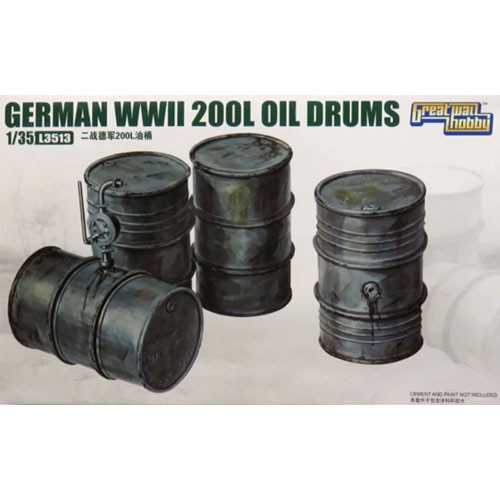[Great Wall Hobby] 1/35 WWⅡ 독일 200L 오일 드럼 세트 [L3513,04335]
