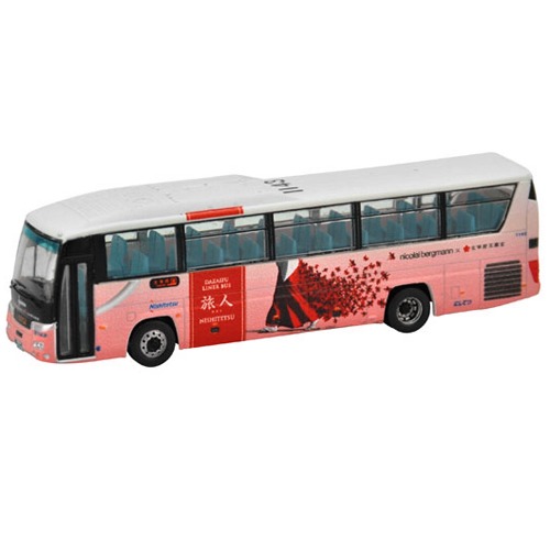 [TOMY TEC] 1/150 버스콜렉션 서일본 철도 다자이후 라이너 관광 버스 Pink Ver. [29154]