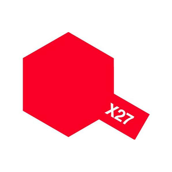[TAMIYA] Acrylic Mini X-27 Clear Red (클리어 레드) [81527]